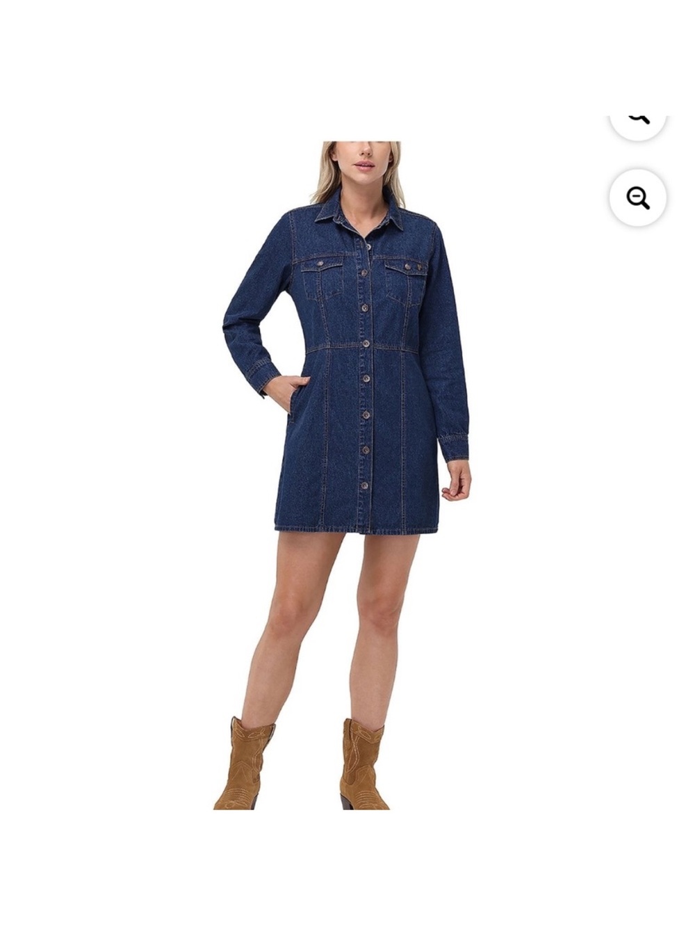 Frye small - Dark Indigo Denim Shirt Dress